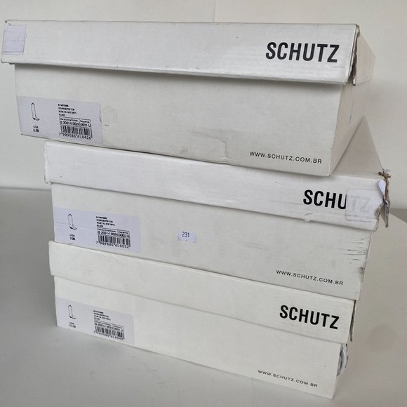 NIB SCHUTZ FANTINNE TALL LEATHER WESTERN BLACK BOOTS - Picture 9 of 9